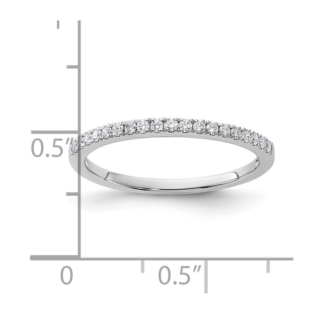 14k White Gold 1/5 carat Diamond Complete Wedding Band