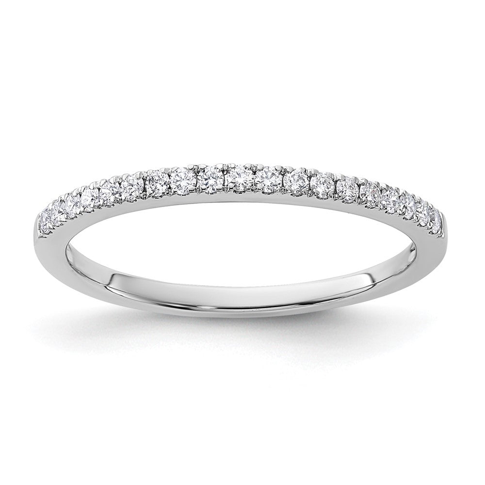 14k White Gold 1/5 carat Diamond Complete Wedding Band