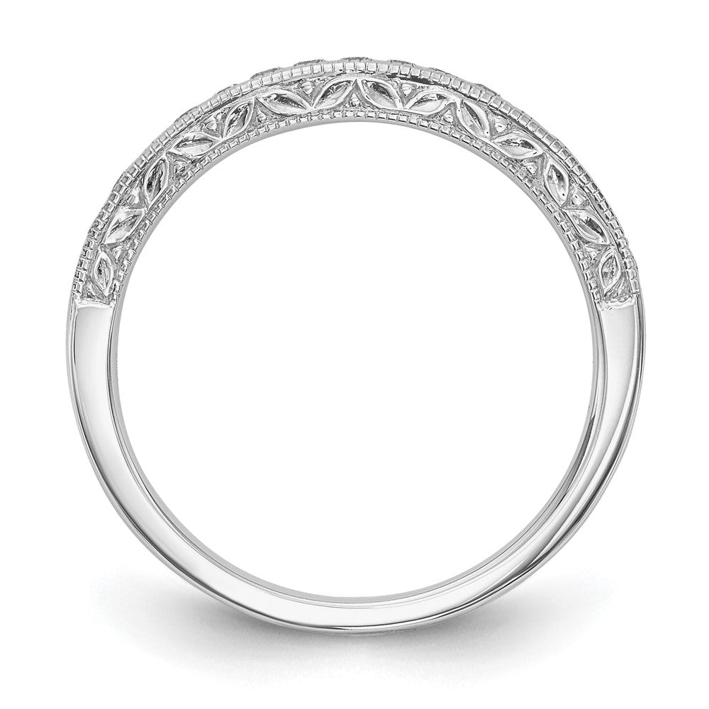 14k White Gold 1/4 carat Diamond Complete Wedding Band