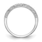 14k White Gold 1/4 carat Diamond Complete Wedding Band