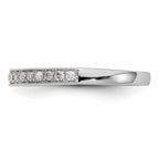 14k White Gold 1/4 carat Diamond Complete Wedding Band