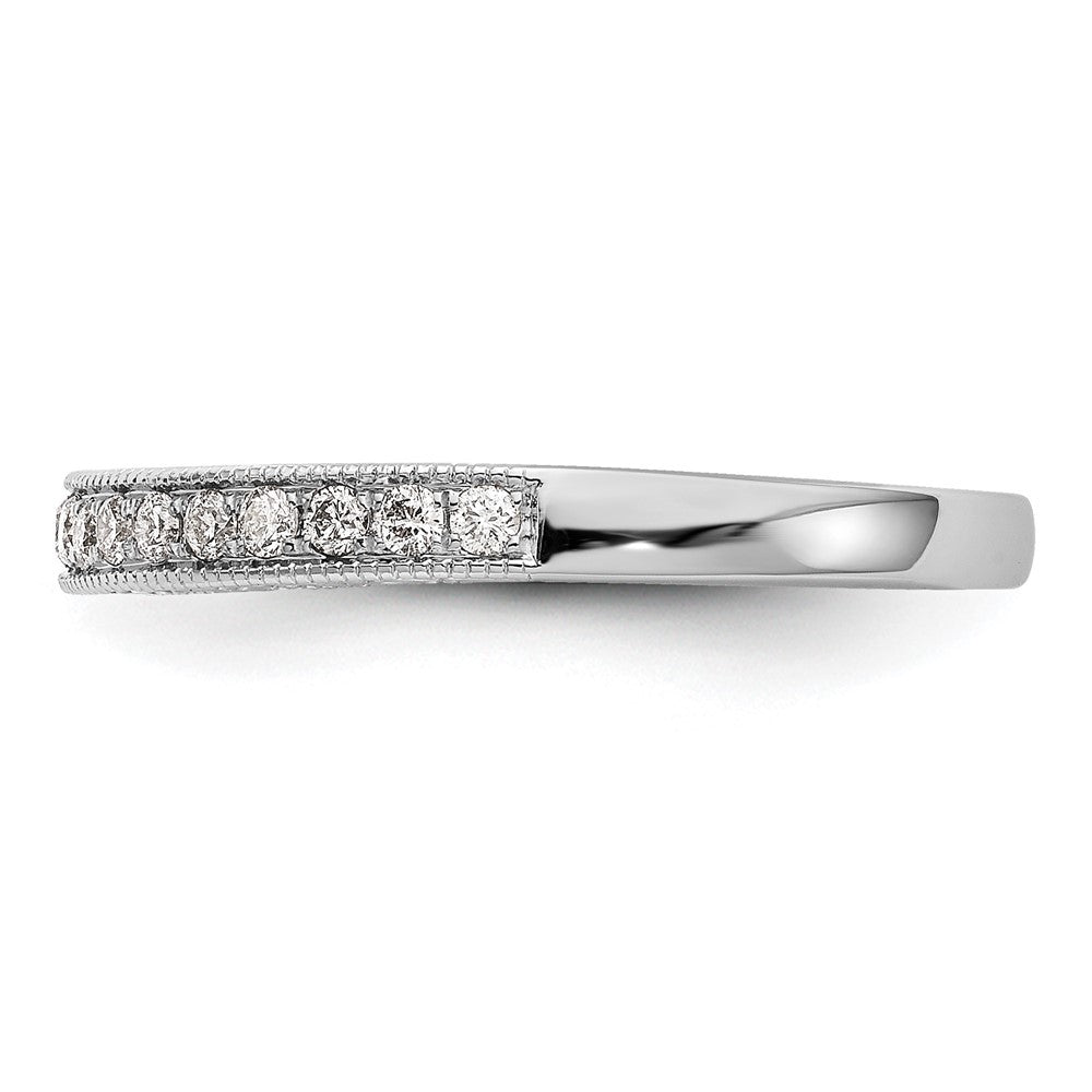 14k White Gold 1/4 carat Diamond Complete Wedding Band