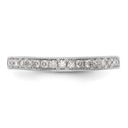 14k White Gold 1/4 carat Diamond Complete Wedding Band