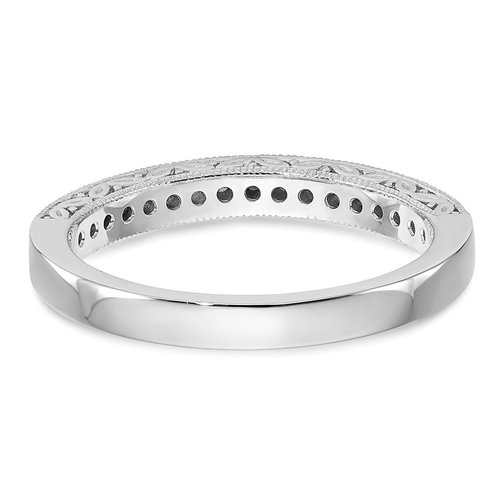 14k White Gold 1/4 carat Diamond Complete Wedding Band