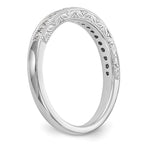 14k White Gold 1/4 carat Diamond Complete Wedding Band