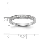 14k White Gold 1/4 carat Diamond Complete Wedding Band