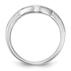 14k White Gold 1/4 carat Diamond Complete Wedding Band