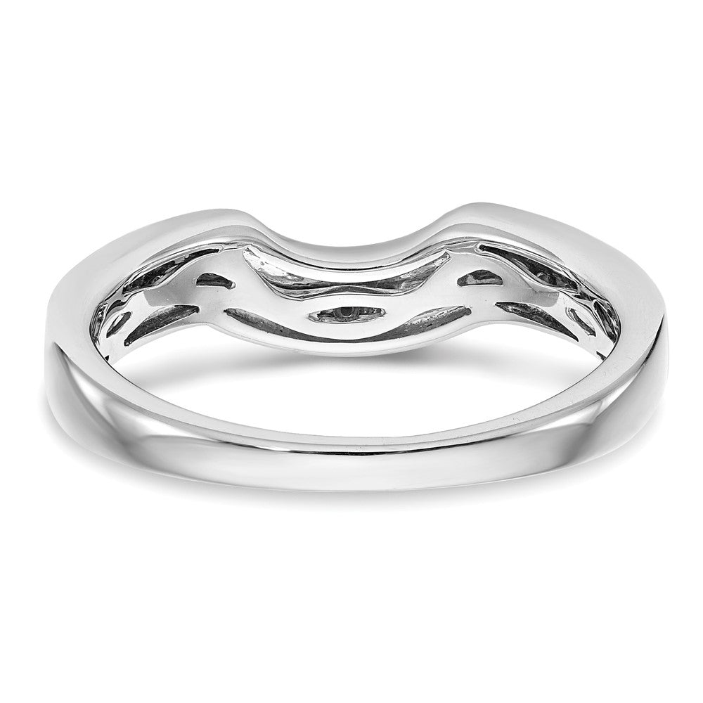 14k White Gold 1/4 carat Diamond Complete Wedding Band