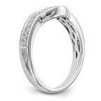 14k White Gold 1/4 carat Diamond Complete Wedding Band