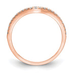 14k Rose Gold Diamond Wedding Band