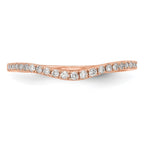 14k Rose Gold Diamond Wedding Band
