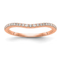 14k Rose Gold Diamond Wedding Band
