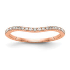 14k Rose Gold Diamond Wedding Band