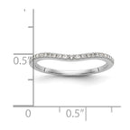 14k White Gold 1/8 carat Diamond Complete Wedding Band
