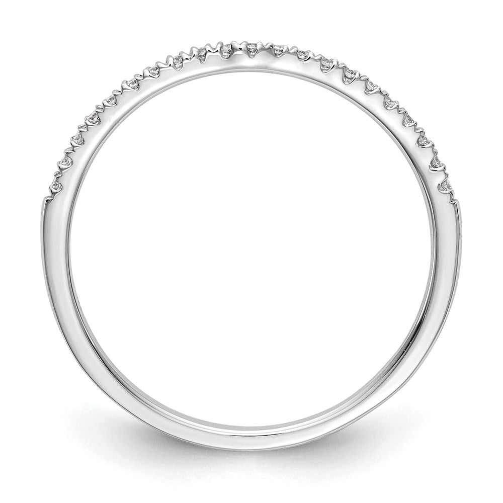 14k White Gold Diamond Wedding Band