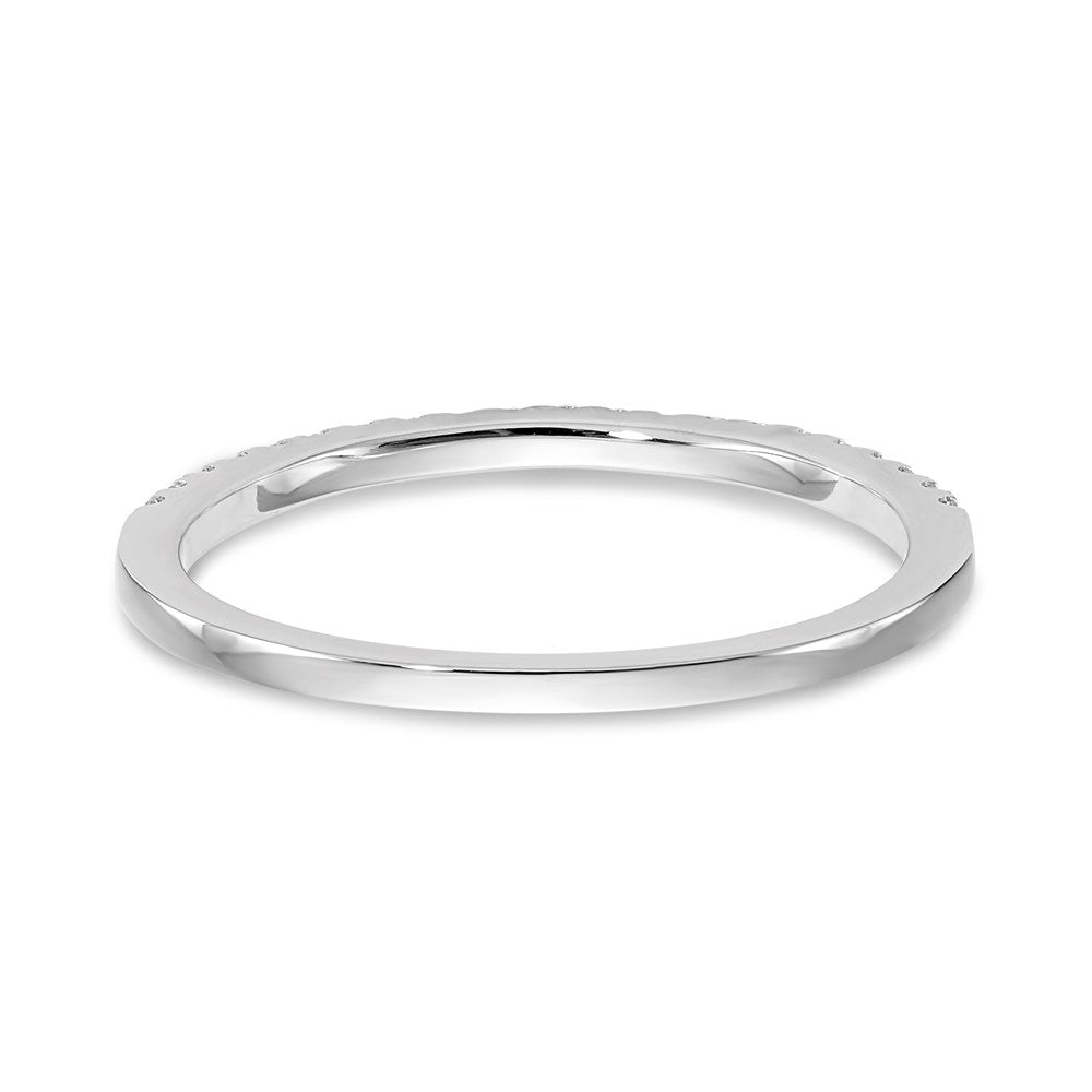 14k White Gold Diamond Wedding Band