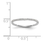 14k White Gold Diamond Wedding Band