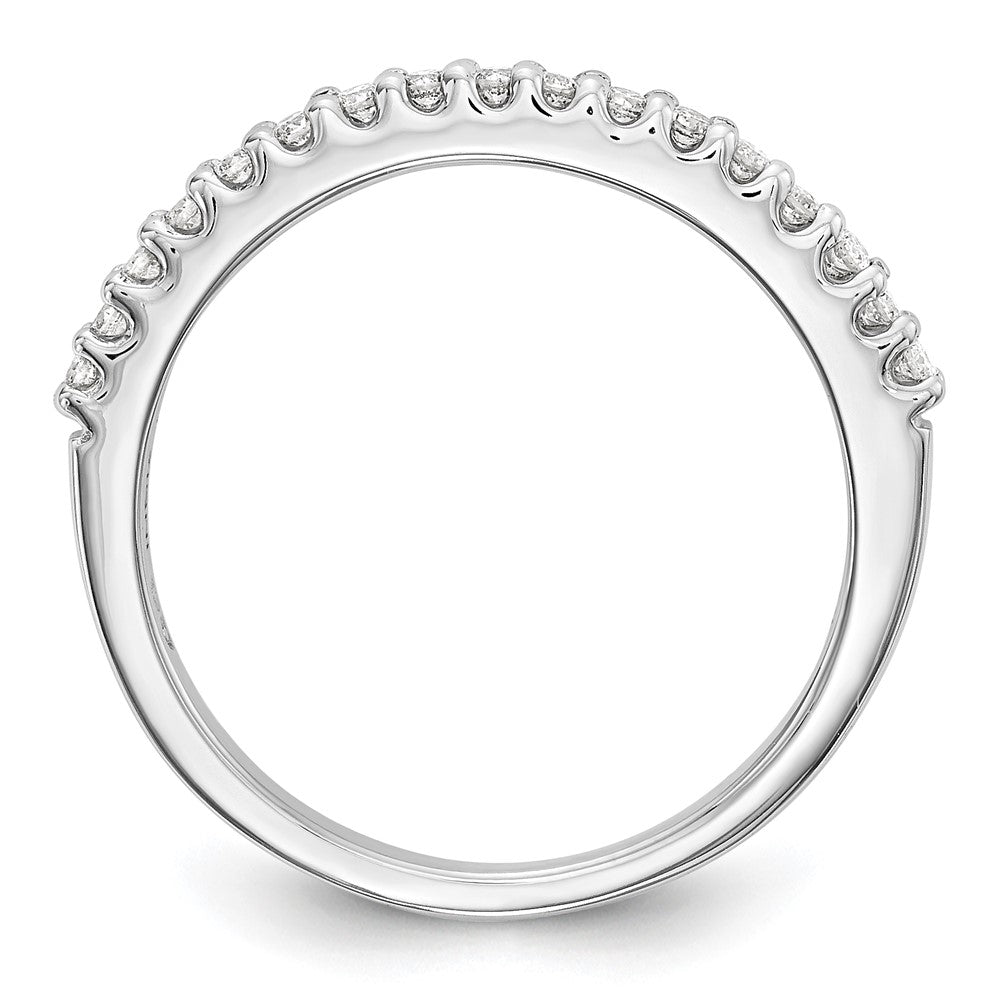 14k White Gold 1/5 carat Diamond Complete Wedding Band