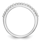 14k White Gold 1/5 carat Diamond Complete Wedding Band