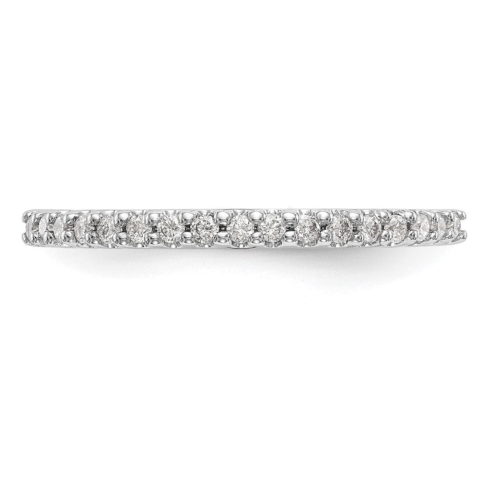 14k White Gold 1/5 carat Diamond Complete Wedding Band