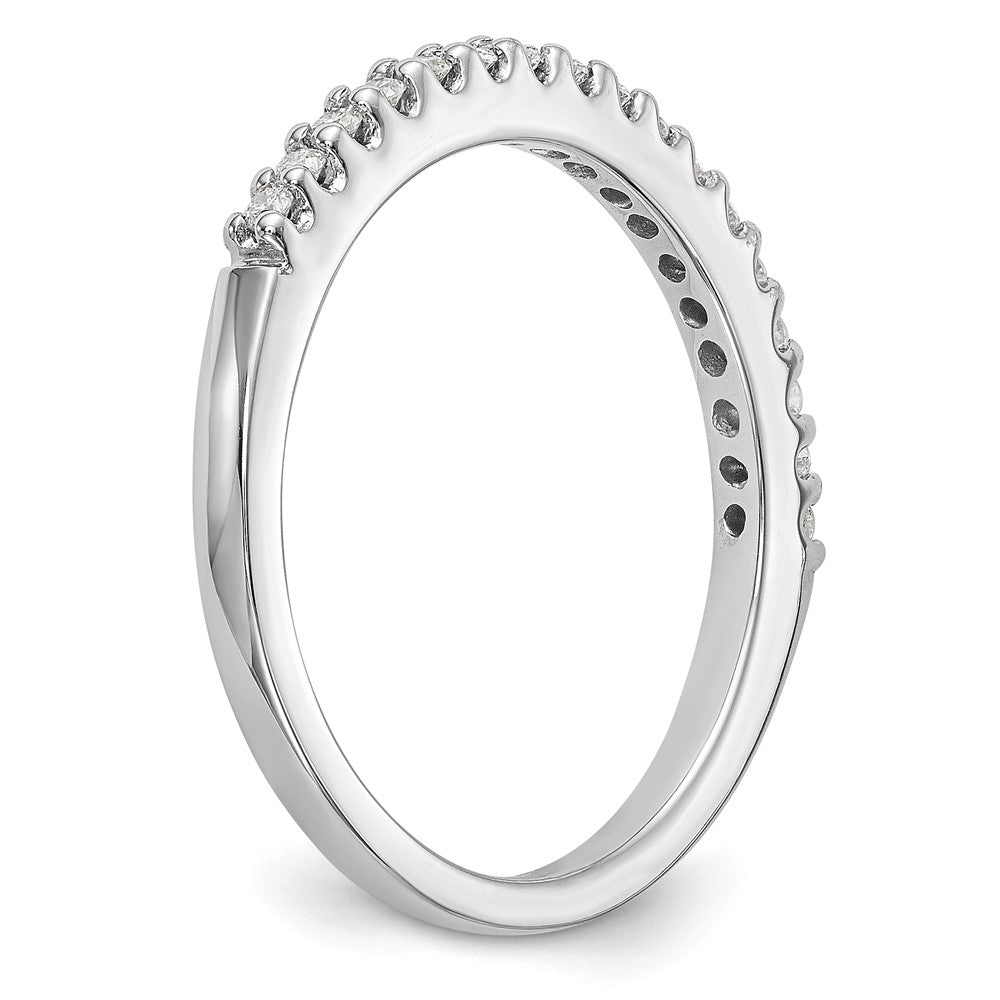 14k White Gold 1/5 carat Diamond Complete Wedding Band