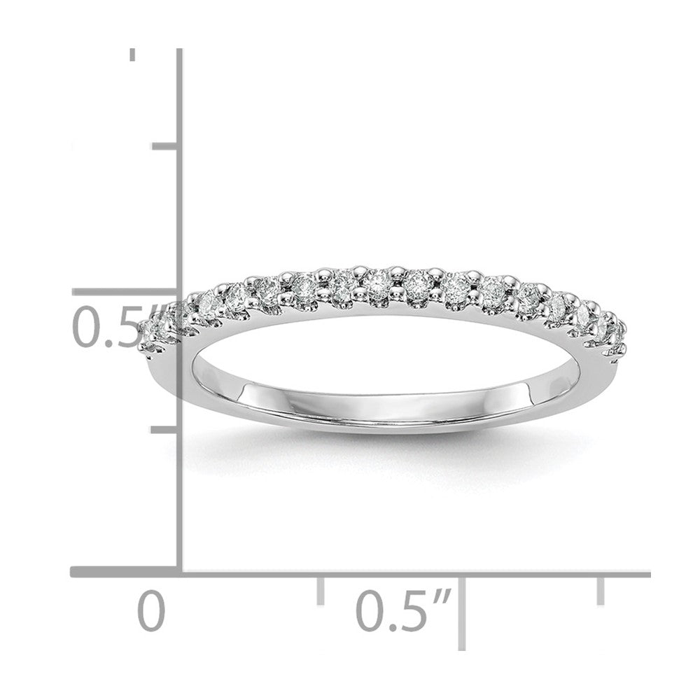 14k White Gold 1/5 carat Diamond Complete Wedding Band