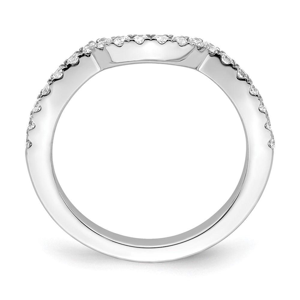 14k White Gold Diamond Wedding Band
