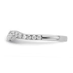 14k White Gold Diamond Wedding Band