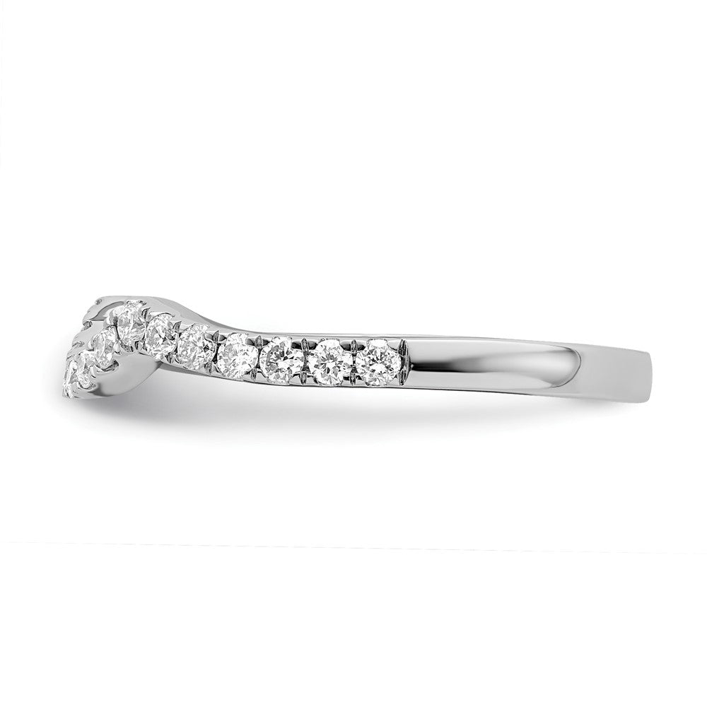 14k White Gold Diamond Wedding Band