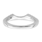 14k White Gold Diamond Wedding Band