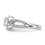 14kw Lab Grown Diamond VS/SI+ G+ S/M Round Halo Eng. Ring