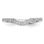 14k White Gold 1/4 carat Lab Grown Diamond VS/SI+ G+ Complete Wedding Band
