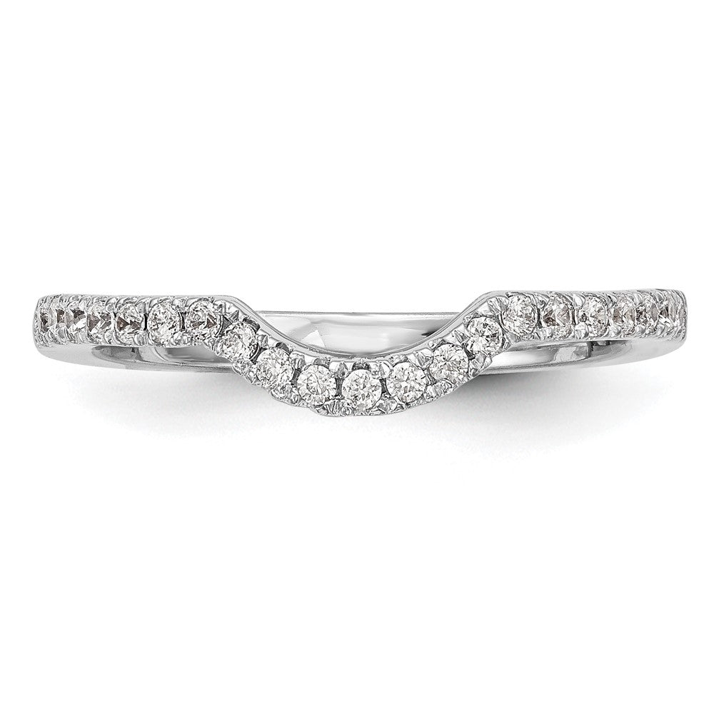 14k White Gold 1/4 carat Lab Grown Diamond VS/SI+ G+ Complete Wedding Band