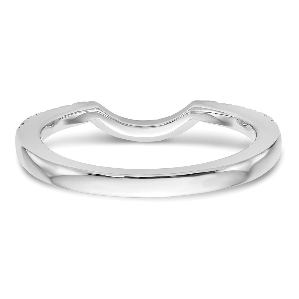 14k White Gold 1/4 carat Lab Grown Diamond VS/SI+ G+ Complete Wedding Band