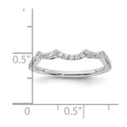 14k White Gold 1/3 carat Lab Grown Diamond VS/SI+ G+ Complete Wedding Band