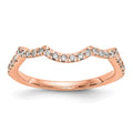 14k Rose Gold Diamond Wedding Band