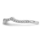 14k White Gold Diamond Wedding Band