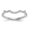 14k White Gold Diamond Wedding Band