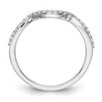 14k White Gold Diamond Wedding Band