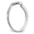 14k White Gold Diamond Wedding Band