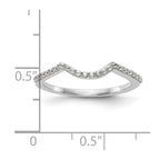 14k White Gold Diamond Wedding Band