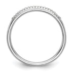 14K White Gold 1/20 carat Complete Diamond Wedding Band