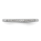 14K White Gold 1/20 carat Complete Diamond Wedding Band