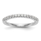 14K White Gold 1/3 carat Complete Diamond Wedding Band