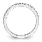 14K White Gold 1/4 carat Complete Diamond Wedding Band