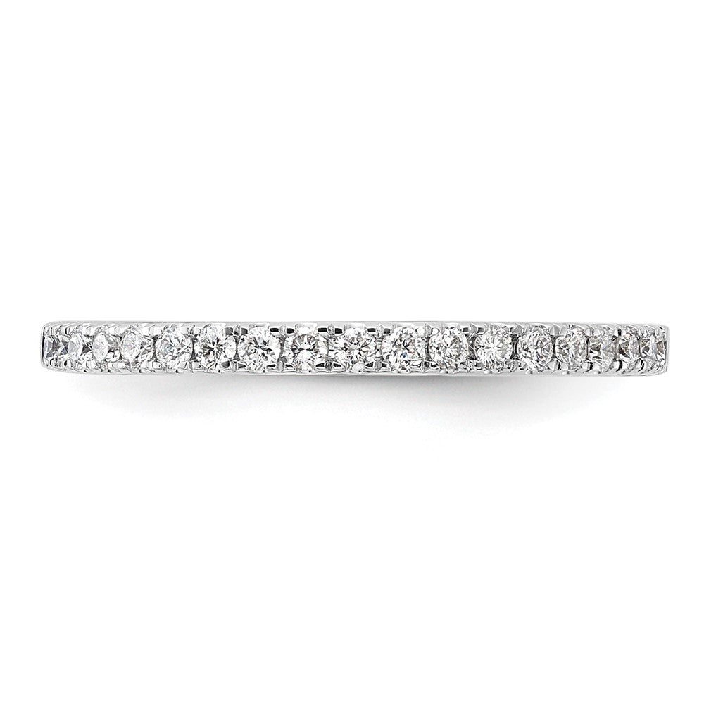 14K White Gold 1/4 carat Complete Diamond Wedding Band