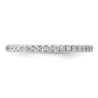 14K White Gold 1/4 carat Complete Diamond Wedding Band