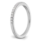 14K White Gold 1/4 carat Complete Diamond Wedding Band