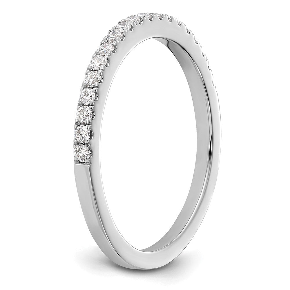 14K White Gold 1/4 carat Complete Diamond Wedding Band