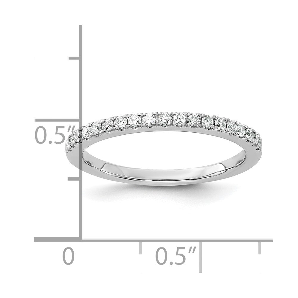 14K White Gold 1/4 carat Complete Diamond Wedding Band